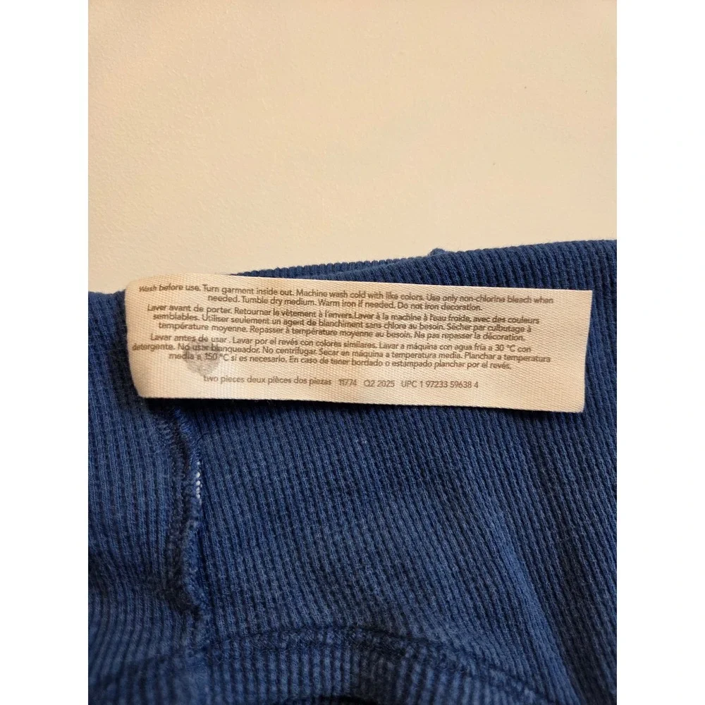 Little Planet Organic by Carters Baby Boys Blue Waffle Knit Bodysuit 18M